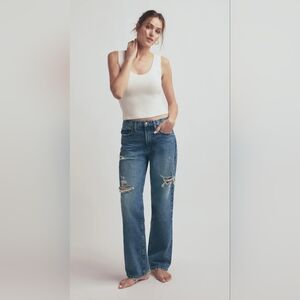 NWT FAVORITE DAUGHTER The Tommy Jeans low Slung Straight
